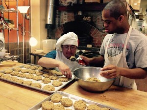 making cookies